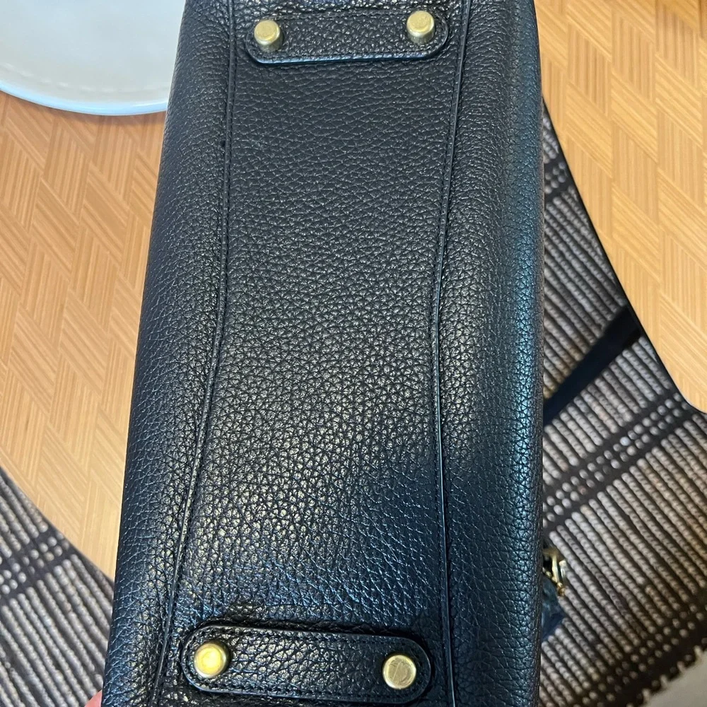 Coach Black and Gold Textured Shoulder Bag - Picture 12 of 13